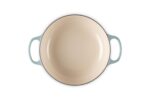 Olla Cocotte redonda de hierro fundido esmaltado Le Creuset Signature 21198024717041 3.3 litros 3.5 cuartos color sal ma