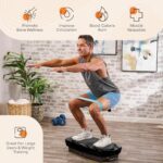Plataforma de Vibración LifePro Rumblex Max LP-RMXMAX-BLK 4D 3 Motores 500 lb con Bandas de Resistencia Drenaje Linfátic