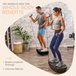 Plataforma de Vibración LifePro Rumblex Max LP-RMXMAX-BLK 4D 3 Motores 500 lb con Bandas de Resistencia Drenaje Linfátic