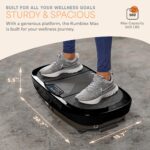 Plataforma de Vibración LifePro Rumblex Max LP-RMXMAX-BLK 4D 3 Motores 500 lb con Bandas de Resistencia Drenaje Linfátic