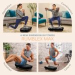 Plataforma de Vibración LifePro Rumblex Max LP-RMXMAX-BLK 4D 3 Motores 500 lb con Bandas de Resistencia Drenaje Linfátic