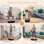 Plataforma de Vibración LifePro Rumblex Max LP-RMXMAX-BLK 4D 3 Motores 500 lb con Bandas de Resistencia Drenaje Linfátic