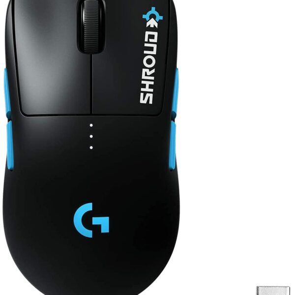Mouse inalámbrico para juegos Logitech G PRO 910-005974 sensor Hero 25K Lightspeed 1ms edición Shroud ultraligero 2.82 o