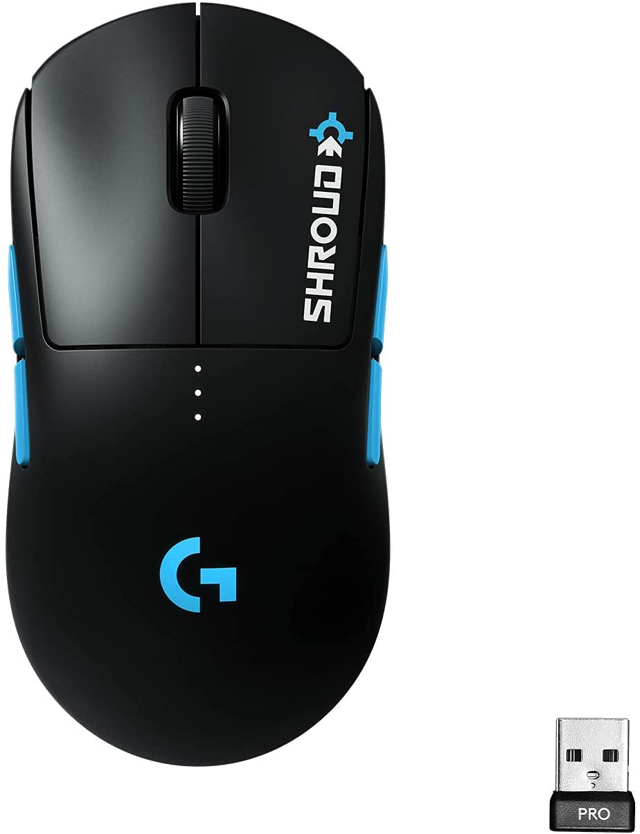 Version 1.0.0 Mouse inalámbrico para juegos Logitech G PRO 910-005974 sensor Hero 25K Lightspeed 1ms edición Shroud ultraligero 2.82 o