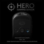 Mouse inalámbrico para juegos Logitech G PRO 910-005974 sensor Hero 25K Lightspeed 1ms edición Shroud ultraligero 2.82 o