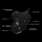 Mouse inalámbrico para juegos Logitech G PRO 910-005974 sensor Hero 25K Lightspeed 1ms edición Shroud ultraligero 2.82 o