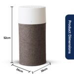 Purificador de aire Blueair 3431101000 filtro HEPA para polvo caspa de mascotas humo moho polen bacterias y alérgenos
