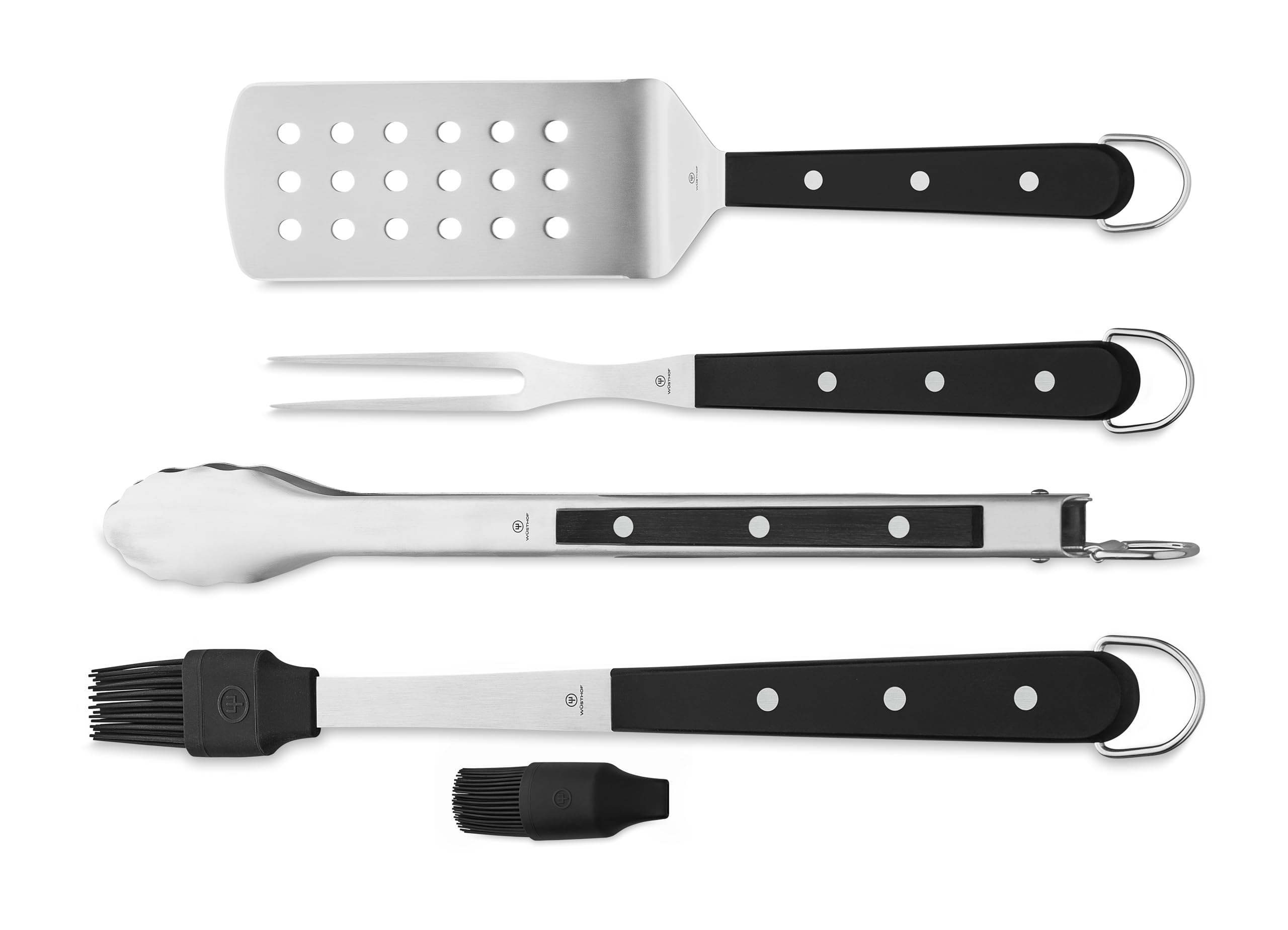 Version 1.0.0 WÜSTHOF Juego de herramientas de chef de barbacoa de 4 piezas