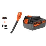 Barredora inalámbrica BLACK+DECKER LSW221 20V MAX con batería extra de iones de litio LB2X4020 4 Ah para jardín y superf