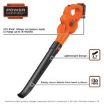 Barredora inalámbrica BLACK+DECKER LSW221 20V MAX con batería extra de iones de litio LB2X4020 4 Ah para jardín y superf