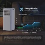 Aire acondicionado portátil 3 en 1 TOSOT Aovia 9500 BTU deshumidificador ventilador 28 m2 blanco 115V