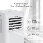 Aire acondicionado portátil 3 en 1 TOSOT Aovia 9500 BTU deshumidificador ventilador 28 m2 blanco 115V