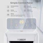 Aire acondicionado portátil 3 en 1 TOSOT Aovia 9500 BTU deshumidificador ventilador 28 m2 blanco 115V