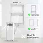 Aire acondicionado portátil 3 en 1 TOSOT Aovia 9500 BTU deshumidificador ventilador 28 m2 blanco 115V