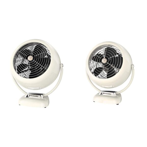Paquete Ventiladores Circulación Aire Vornado VFAN Sr. Vintage Blanco con Tecnología Vortex