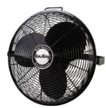 Paquete Ventiladores Industriales Air King 9318 18 Pulgadas Alta Velocidad y 9020 1/6 HP 20 Pulgadas Montaje Pared Negro