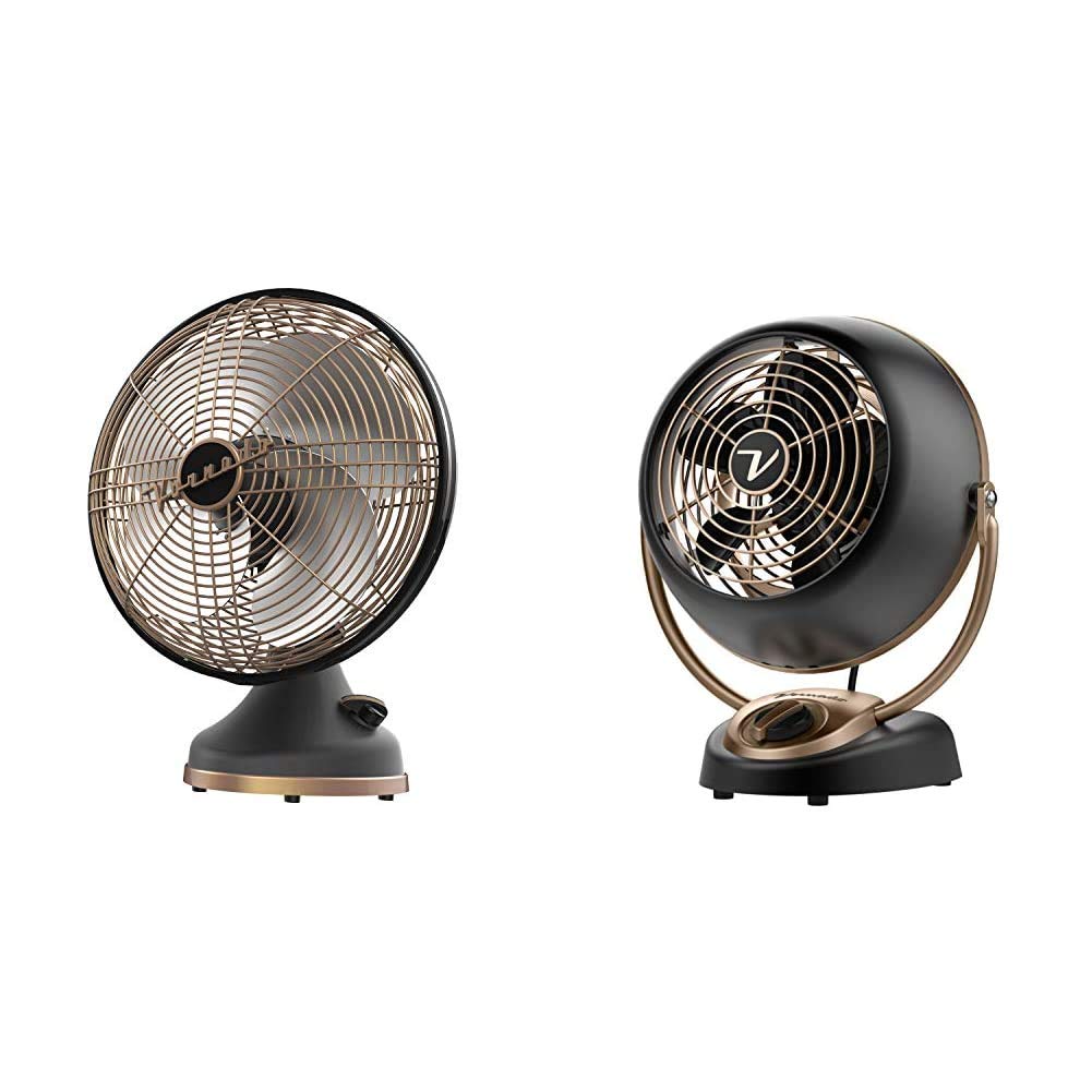 Version 1.0.0 Ventiladores Vornado Silver Swan Alchemy oscilante 18 pulgadas y VFAN Petite Alchemy 12 pulgadas metal cobre gris metáli