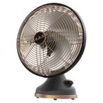 Ventiladores Vornado Silver Swan Alchemy oscilante 18 pulgadas y VFAN Petite Alchemy 12 pulgadas metal cobre gris metáli