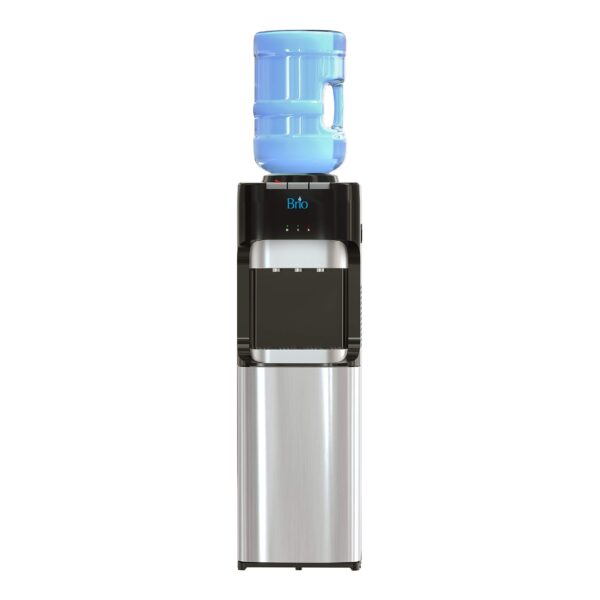 Dispensador Enfriador de Agua Brio CLTL420V2 Carga Superior Tres Temperaturas Seguro para Niños Capacidad Garrafón 3 o 5
