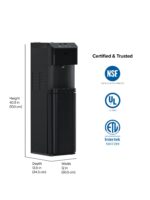 Dispensador enfriador de agua Brio CLBL720SCBLK Moderna carga inferior autolimpieza acero inoxidable negro tres temperat