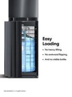 Dispensador enfriador de agua Brio CLBL720SCBLK Moderna carga inferior autolimpieza acero inoxidable negro tres temperat