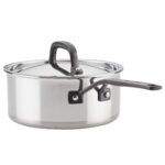 Batería de Cocina KitchenAid Meyer Corporation 30001 Juego de Ollas y Sartenes de Acero Inoxidable Pulido 5 Capas 10 Pie