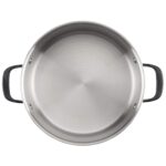 Batería de Cocina KitchenAid Meyer Corporation 30001 Juego de Ollas y Sartenes de Acero Inoxidable Pulido 5 Capas 10 Pie