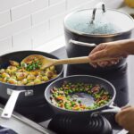 Batería de Cocina KitchenAid 80129 Antiadherente Inducción Anodizado Duro 10 Piezas Negro Mate