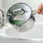 Batería de cocina KitchenAid Meyer 71014 juego de ollas y sartenes de acero inoxidable cepillado para inducción base de