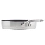 Batería de cocina KitchenAid Meyer 71014 juego de ollas y sartenes de acero inoxidable cepillado para inducción base de