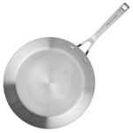 Batería de cocina KitchenAid Meyer 71014 juego de ollas y sartenes de acero inoxidable cepillado para inducción base de