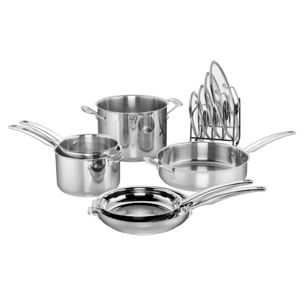 Batería de cocina Cuisinart Smartnest N91 11 acero inoxidable 11 piezas