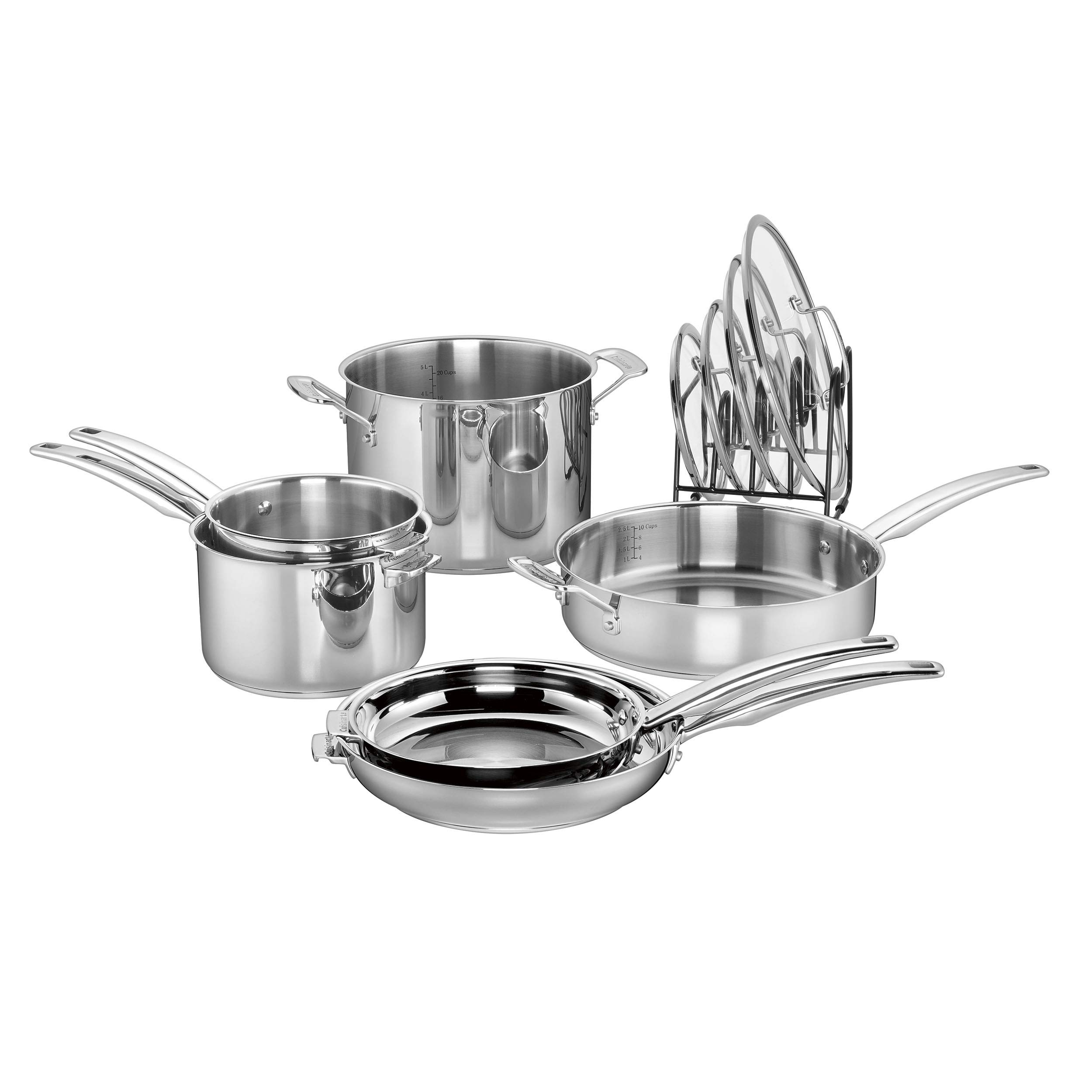 Version 1.0.0 Batería de cocina Cuisinart Smartnest N91 11 acero inoxidable 11 piezas