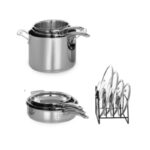 Batería de cocina Cuisinart Smartnest N91 11 acero inoxidable 11 piezas
