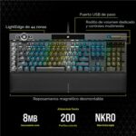Corsair K100 RGB CH-912A014-NA Teclado Mecanico para Juegos Cherry MX Speed Teclas PBT Double-Shot iCUE
