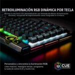 Corsair K100 RGB CH-912A014-NA Teclado Mecanico para Juegos Cherry MX Speed Teclas PBT Double-Shot iCUE