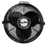 Ventilador de Pared Industrial Air King 9020 1/6 HP 20 Pulgadas y Ventilador 9314 14 Pulgadas de Alta Velocidad Color Ne