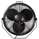 Paquete Ventiladores Industriales Air King 9318 18 Pulgadas y 9314 14 Pulgadas Montaje Multiple Negro