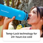 Termo Botella de Agua ThermoFlask 10106 de Acero Inoxidable Doble Pared con Tapa de Boquilla Libre de BPA 24 Onzas