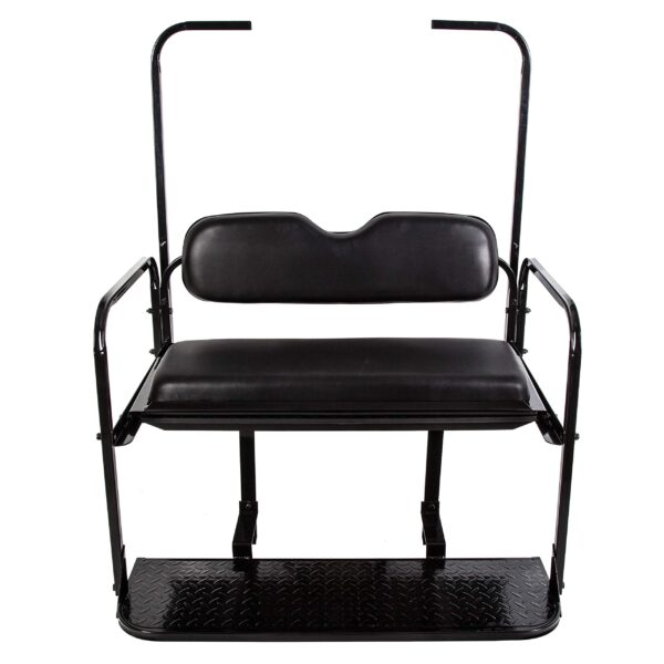 ECOTRIC Kit de Asiento Trasero Abatible Plegable Compatible con Carrito de Golf EZGO TXT de 1995 en Adelante con Soporte