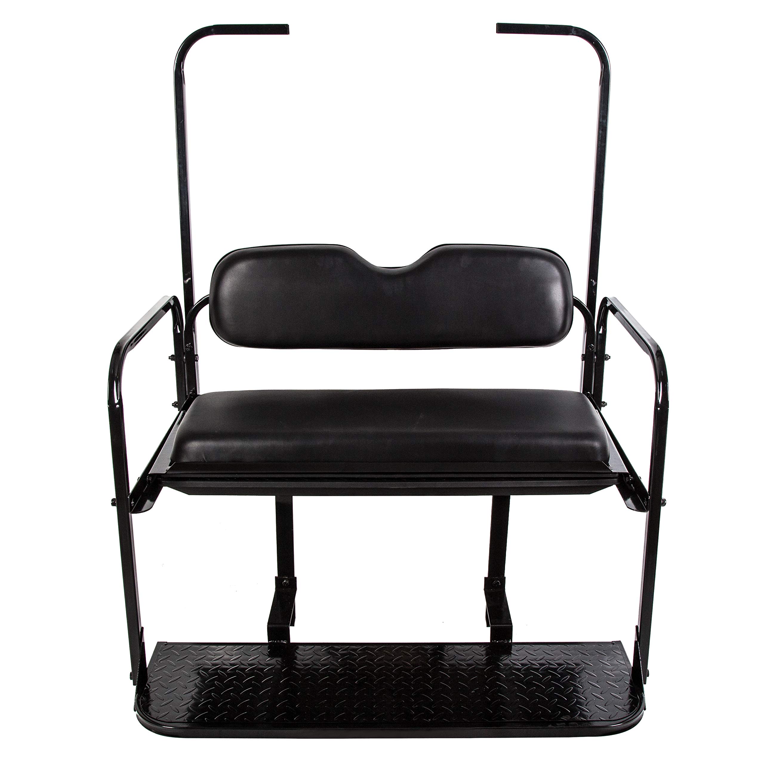Version 1.0.0 ECOTRIC Kit de Asiento Trasero Abatible Plegable Compatible con Carrito de Golf EZGO TXT de 1995 en Adelante con Soporte