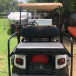 ECOTRIC Kit de Asiento Trasero Abatible Plegable Compatible con Carrito de Golf EZGO TXT de 1995 en Adelante con Soporte