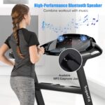Caminadora Plegable Superfit Superbuy SP37039 2.25HP con Control por App Bluetooth 12 Programas Preestablecidos Pantalla