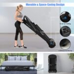 Caminadora Plegable Superfit Superbuy SP37039 2.25HP con Control por App Bluetooth 12 Programas Preestablecidos Pantalla