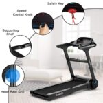 Caminadora Plegable Superfit Superbuy SP37039 2.25HP con Control por App Bluetooth 12 Programas Preestablecidos Pantalla