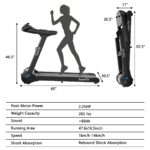 Caminadora Plegable Superfit Superbuy SP37039 2.25HP con Control por App Bluetooth 12 Programas Preestablecidos Pantalla