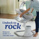 Graco Soothe My Way con mecedora removible, Madden - Columpio versátil para bebé y mecedora portátil