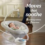 Graco Soothe My Way con mecedora removible, Madden - Columpio versátil para bebé y mecedora portátil
