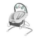 Graco Soothe 'n Sway LX - Columpio portátil para bebé y gorila para bebé, asiento multidirección, vibración de 2 velocid
