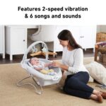 Graco Soothe 'n Sway LX - Columpio portátil para bebé y gorila para bebé, asiento multidirección, vibración de 2 velocid